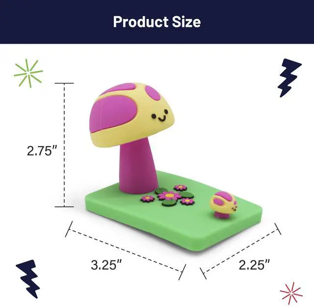Alt view image 2 of 7 - Funny Phone Stands Hilarious and Unique Smartphone Holders for Desk or Nightstand for Friends, Coworkers & Tech Lovers Mushroom