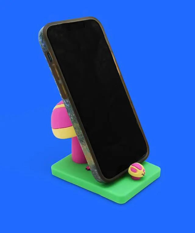 Alt view image 3 of 7 - Funny Phone Stands Hilarious and Unique Smartphone Holders for Desk or Nightstand for Friends, Coworkers & Tech Lovers Mushroom