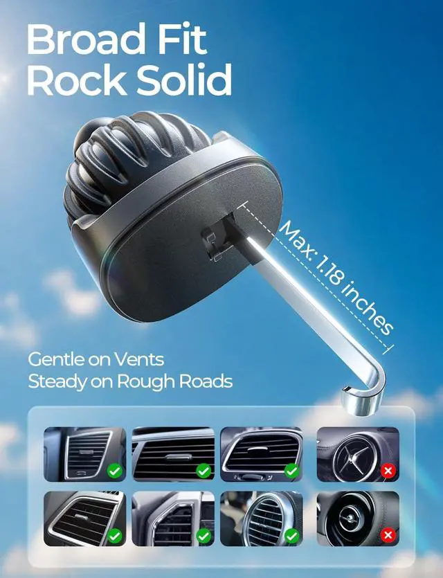 Alt view image 4 of 7 - for MagSafe Car Mount, Magnetic Phone Holder for Car Vent Phone Mount, Air Vent Hands Free Phone Mount, Super Magnetic Phone Mount, Gifts Car Phone Holder Magnetic for iPhone 17 Pro Max 16 15