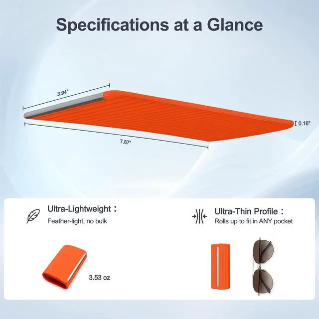 Alt view image 4 of 7 - Foldable Silicone Aluminum Holder, Flexible Silicone Phone Stand with Anti-Slip Pad, Portable Rollable Multi-Angle Stand for Phone Tablet Laptop Bendable & Foldable Home, Office, Travel (1, Orange)