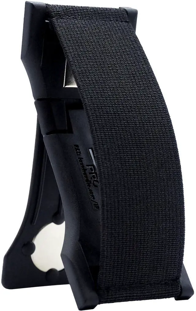 Alt view image 4 of 7 - PRO Premium Phone Grip - Elastic Phone Strap - Magnetic Phone Mount and Kickstand for Smartphone and Tablet - Black