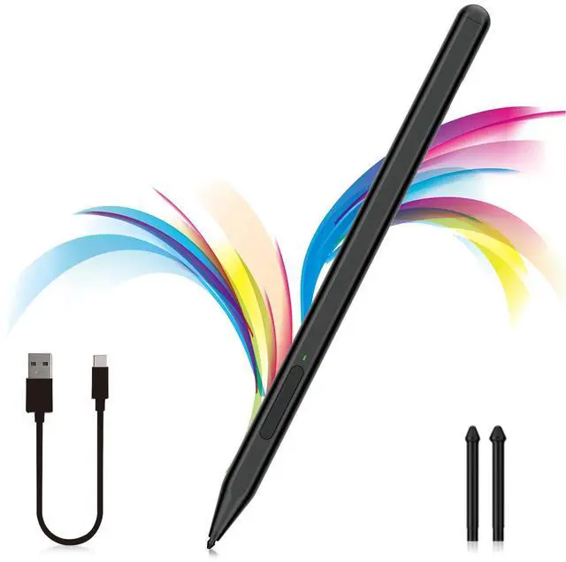 Main image of Stylus Pen for Microsoft Surface Pro11/10/9/8/X/7+/6/5/4, Surface Go 4/3/2/1, Surface Laptop1-5/Studio/Book 3/2/1 with Eraser Side Button,Palm Rejection,Tilt Function,1024 Pressure