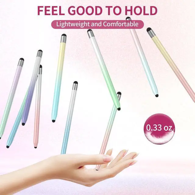 Alt view image 3 of 7 - Stylus Pen for Touchscreen, 10Pcs High Sensitivity & Precision Capacitive Stylus Pen for iPad, iPhone, Android Smartphone, Tablets and All Universal Touchscreen Devices (10 Gradient Colors)