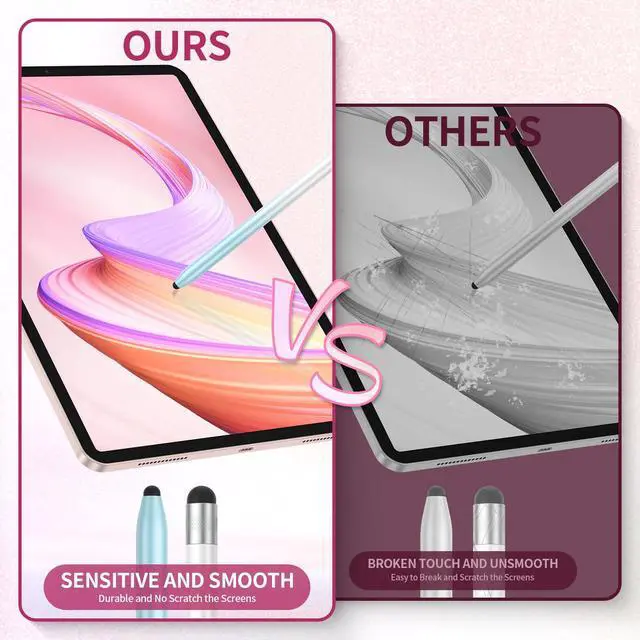 Alt view image 4 of 7 - Stylus Pen for Touchscreen, 10Pcs High Sensitivity & Precision Capacitive Stylus Pen for iPad, iPhone, Android Smartphone, Tablets and All Universal Touchscreen Devices (10 Gradient Colors)