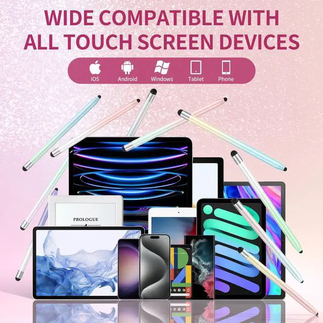 Alt view image 7 of 7 - Stylus Pen for Touchscreen, 10Pcs High Sensitivity & Precision Capacitive Stylus Pen for iPad, iPhone, Android Smartphone, Tablets and All Universal Touchscreen Devices (10 Gradient Colors)