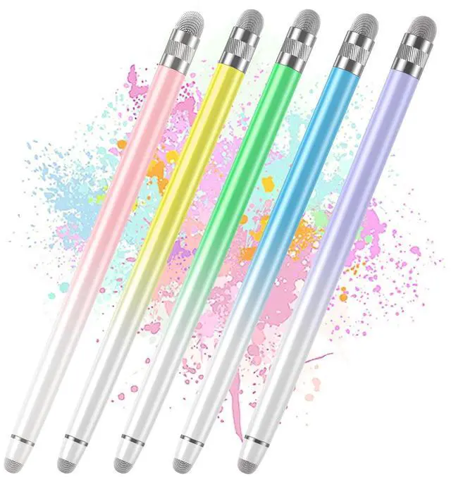 Main image of 5PCS Stylus Pens for Touch Screens, Stylus Pen for iPhone/iPad/Tablet Android/Microsoft/Surface, Compatible with Touch Screens (Purple/Pink/Blue/Green/Yellow)