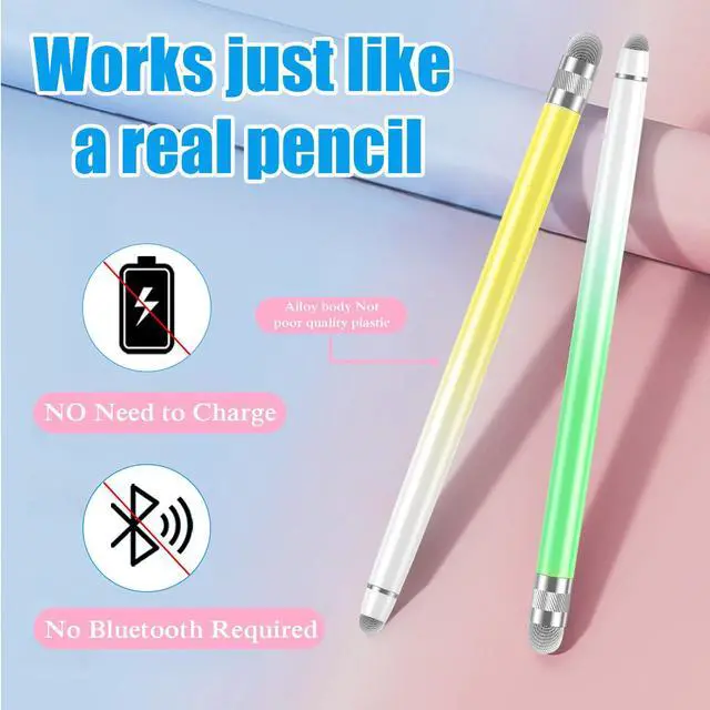 Alt view image 2 of 7 - 5PCS Stylus Pens for Touch Screens, Stylus Pen for iPhone/iPad/Tablet Android/Microsoft/Surface, Compatible with Touch Screens (Purple/Pink/Blue/Green/Yellow)