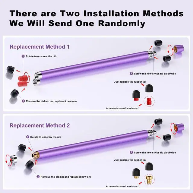 Alt view image 5 of 7 - Stylus Pen for Touchscreen,2 in 1 High Precision and Sensitivity Stylus,Stylus Pen for iPad/iPhone/Android/Samsung Smartphone and Tablets,Compatible with Touch Screens(10 Colors Stylus)