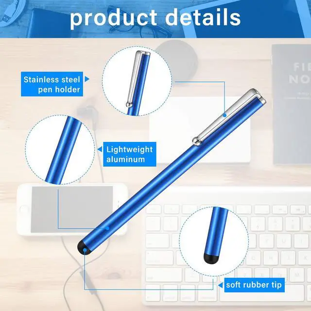 Alt view image 3 of 6 - 130 Pcs Stylus Pens for Touchscreens, Universal Capacitive Stylus Digital Pen for Everyday Writing Drawing, Compatible with Phone, Tablet, Most Devices with Capacitive Touch Screens, 10 Colors