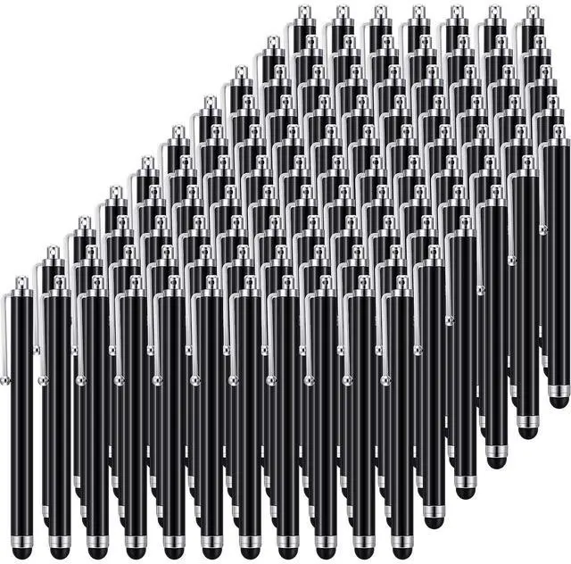 Main image of Stylus Pen Set of 100 Universal Capacitive Stylus Compatible with Samsung, Tablet, Most Devices with Capacitive Touch Screen (Black)