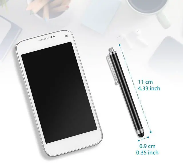 Alt view image 3 of 7 - Stylus Pen Set of 100 Universal Capacitive Stylus Compatible with Samsung, Tablet, Most Devices with Capacitive Touch Screen (Black)