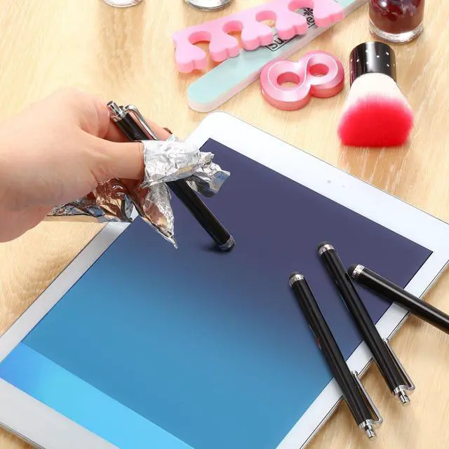 Alt view image 6 of 7 - Stylus Pen Set of 100 Universal Capacitive Stylus Compatible with Samsung, Tablet, Most Devices with Capacitive Touch Screen (Black)