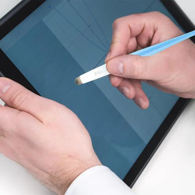 Alt view image 4 of 7 - Capacitive Stylus Pens Premium Metal Slim Combo 4 Pack Tips for All Touch Screens iPad & Android Tablets DELL/Samsung/HP/Asus/Surface/Samsung/iPhone/LG (Blue/Purple/Yellow/Pink)