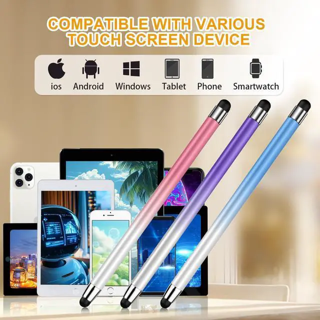 Alt view image 7 of 7 - Stylus (10 Pcs), 2-in-1 Stylus Pen for Touch Screen, High Precision and Sensitivity, Suitable for iPad/iPhone/Samsung/Android Smartphone and Tablets, Compatible with All Touch Screen
