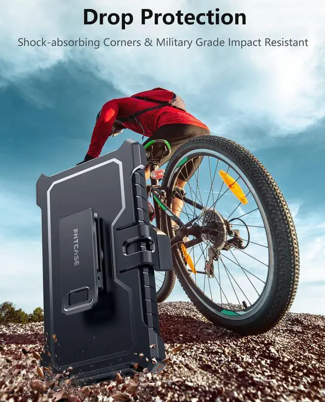 Alt view image 4 of 7 - for Samsung Galaxy S24-Ultra Case: Military Shockproof Protective Phone Cover with Belt-Clip Holster & Kickstand, Heavy Duty Drop Proof Protection Durable Rugged Cases for S24Ultra 5G, Black