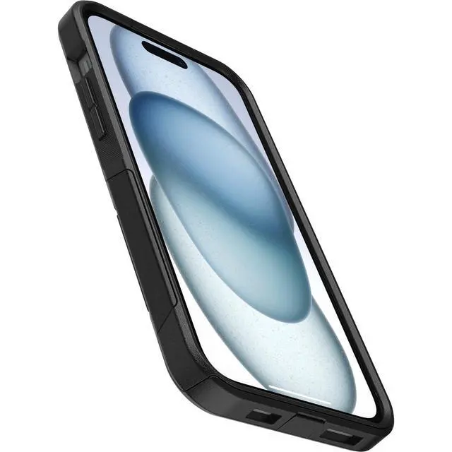 Alt view image 3 of 5 - iPhone 15 Plus and iPhone 14 Plus Commuter Series Case - Black, Slim & Tough, Pocket-Friendly, with Port Protection