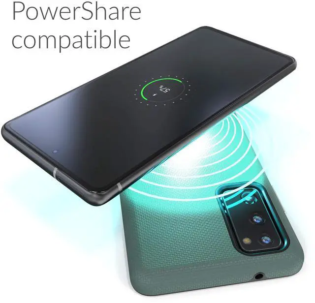 Alt view image 6 of 7 - for Samsung Galaxy S20 FE Case, Shockproof Protection Dual Layer Case for Samsung Galaxy S20 FE 5G (6.5 inch) - Forest Green