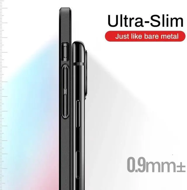 Alt view image 5 of 7 - Compatible with iPhone Case,Luxury Matte Hard PC Slim Fit Ultra Thin Lightweight Camera Lens Protection Soft Shockproof Cover Phone Case (Grey, iPhone 12)