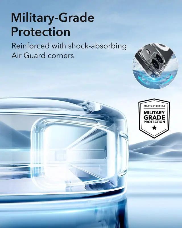 Alt view image 6 of 7 - for iPhone 16 Pro Case, Compatible with MagSafe, Camera Protection, Shockproof Thin Cover, Resists Yellowing and Scratches, Magnetic Phone Case for iPhone 16 Pro, Zero Series, Clear