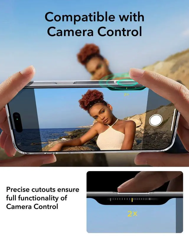 Alt view image 7 of 7 - for iPhone 16 Pro Case, Compatible with MagSafe, Camera Protection, Shockproof Thin Cover, Resists Yellowing and Scratches, Magnetic Phone Case for iPhone 16 Pro, Zero Series, Clear