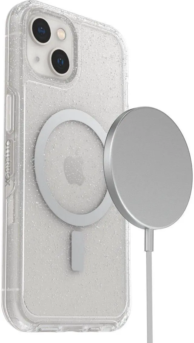 Alt view image 5 of 5 - iPhone 13 Symmetry Series+ Case - Stardust, Ultra-Sleek, Snaps to MagSafe, Raised Edges Protect Camera & Screen