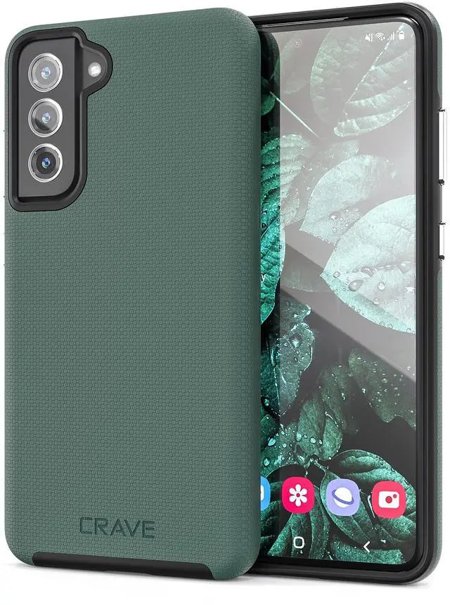Main image of for Galaxy S21 FE Case, Shockproof Protection Dual Layer for Samsung Galaxy S21 FE 5G (6.4 inch) - Forest Green