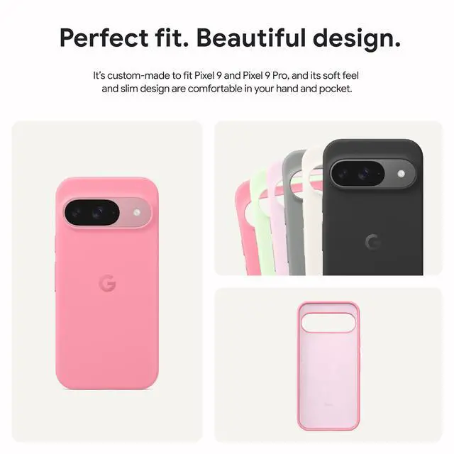 Alt view image 4 of 5 - Pixel 9 + 9 Pro Case - Android Phone Case - Durable Protection - Stain-Resistant Silicone - Slim Design - Porcelain