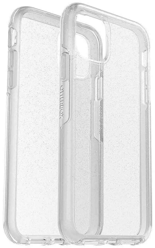Alt view image 6 of 6 - iPhone 11 Symmetry Series Case - Stardust (Silver Flake/Clear), Ultra-Sleek, Wireless Charging Compatible, Raised Edges Protect Camera & Screen