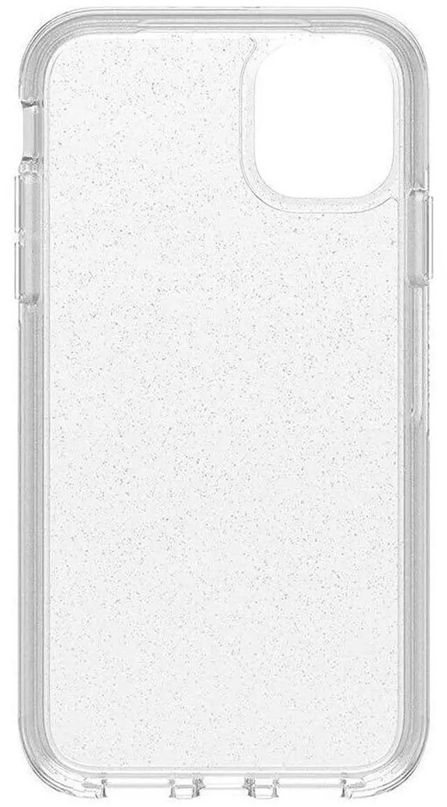 Alt view image 5 of 6 - iPhone 11 Symmetry Series Case - Stardust (Silver Flake/Clear), Ultra-Sleek, Wireless Charging Compatible, Raised Edges Protect Camera & Screen