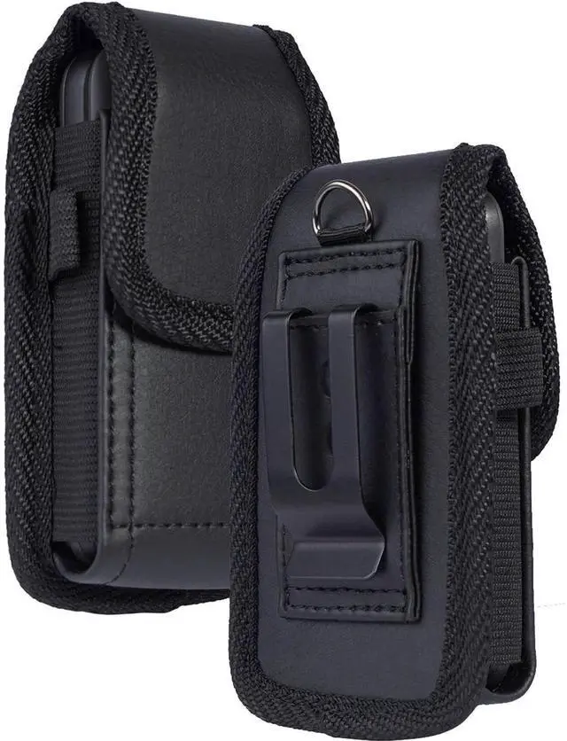 Main image of Flip Phone Case,with Belt Loop Clip Magnetic Closure Leather Wallet Case for Alcatel Go,TCL Flip 4/3, Blu Cingular Flex 2,Consumer Cellular IRIS, Nokia 2720 2760 2780,Leather