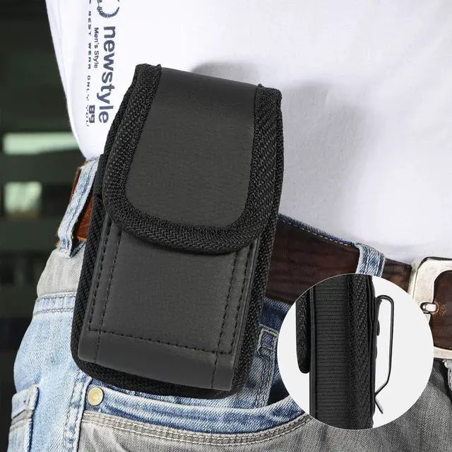 Alt view image 5 of 7 - Flip Phone Case,with Belt Loop Clip Magnetic Closure Leather Wallet Case for Alcatel Go,TCL Flip 4/3, Blu Cingular Flex 2,Consumer Cellular IRIS, Nokia 2720 2760 2780,Leather