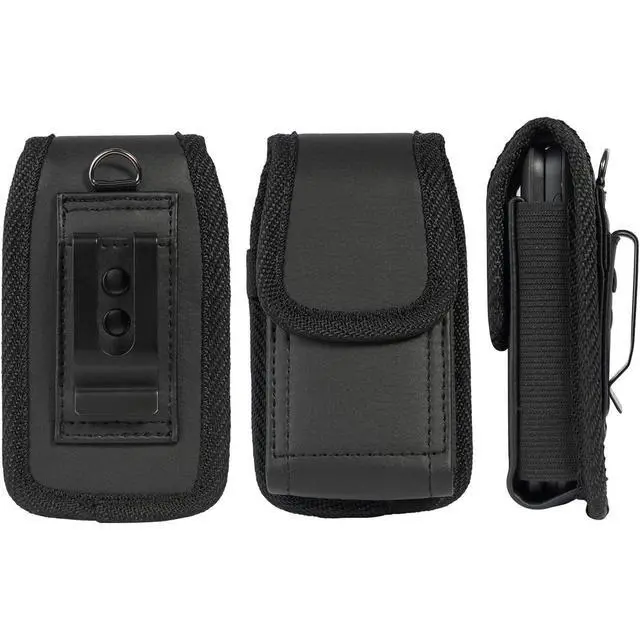 Alt view image 2 of 7 - Flip Phone Case,with Belt Loop Clip Magnetic Closure Leather Wallet Case for Alcatel Go,TCL Flip 4/3, Blu Cingular Flex 2,Consumer Cellular IRIS, Nokia 2720 2760 2780,Leather