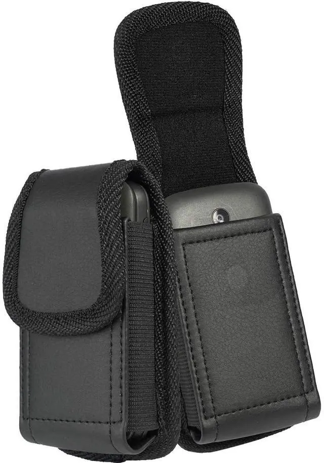 Alt view image 6 of 7 - Flip Phone Case,with Belt Loop Clip Magnetic Closure Leather Wallet Case for Alcatel Go,TCL Flip 4/3, Blu Cingular Flex 2,Consumer Cellular IRIS, Nokia 2720 2760 2780,Leather