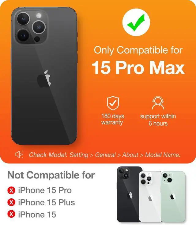 Alt view image 7 of 7 - Magnetic Slim-Fit for iPhone 15 Pro Max Case, Ultra-Thin 15 ProMax Phone Case Compatible with MagSafe, Lightweight Anti-Scratch Matte Hard iPhone 15 ProMax Case 6.7 inch OriginFit, Grey
