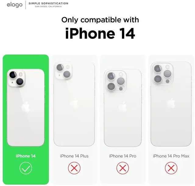 Alt view image 2 of 7 - Compatible with iPhone 14 Case, Liquid Silicone Case, Full Body Protective Cover, Shockproof, Slim Design, Anti-Scratch Soft Microfiber Lining, 6.1 inch (Light Blue)