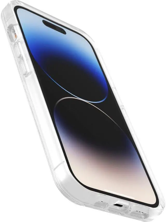 Alt view image 4 of 4 - iPhone 14 Pro (ONLY) Symmetry Series+ Case - Clear, Ultra-Sleek, Snaps to MagSafe, Raised Edges Protect Camera & Screen