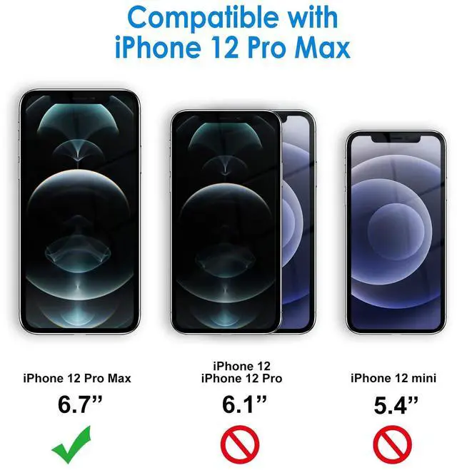 Alt view image 2 of 6 - Case for iPhone 12 Pro Max 6.7-Inch, Non-Yellowing Shockproof Phone Bumper Cover, Anti-Scratch Clear Back (Clear)
