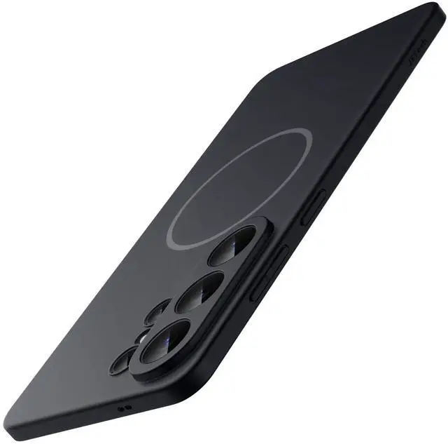 Main image of Magnetic Slim Case for Samsung Galaxy S26 Ultra, Compatible with MagSafe, Anti-Slip Grip & Full Camera Lens Protection, Ultra-Thin Lightweight Matte Finish Phone Cover (Black)