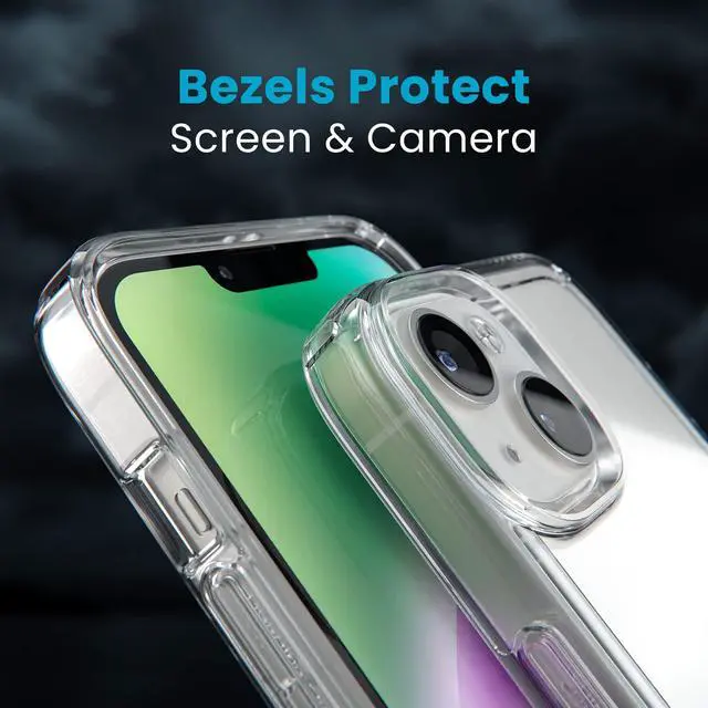 Alt view image 4 of 7 - Clear iPhone 14 & iPhone 13 Case - Drop Protection, Scratch Resistant & Anti-Yellowing Dual Layer Case for iPhone 14 & iPhone 13 Case for 6.1 inch Model - GemShell