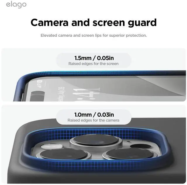 Alt view image 5 of 7 - Compatible with iPhone 16 Pro Max Case, Premium Liquid Silicone Case, Full Body Protective Cover, Shockproof, Slim Phone, Anti-Scratch Soft Microfiber Lining, 6.9 inch (Black)