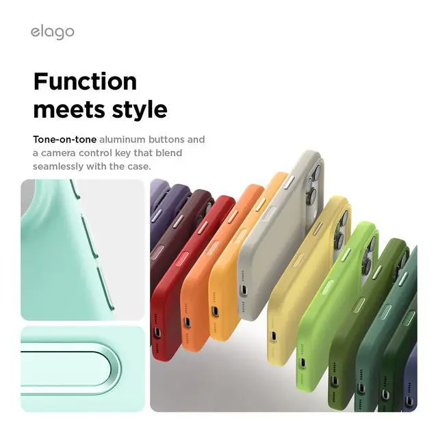 Alt view image 4 of 7 - for iPhone 17 Pro Case, Premium Magnetic Silicone Case, Compatible with MagSafe, Liquid Silicone Material, Protective Cover, Shockproof, Slim Phone, 6.3 inch (Aqua Sky)