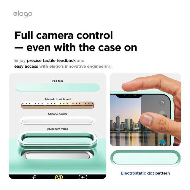 Alt view image 3 of 7 - for iPhone 17 Pro Case, Premium Magnetic Silicone Case, Compatible with MagSafe, Liquid Silicone Material, Protective Cover, Shockproof, Slim Phone, 6.3 inch (Aqua Sky)