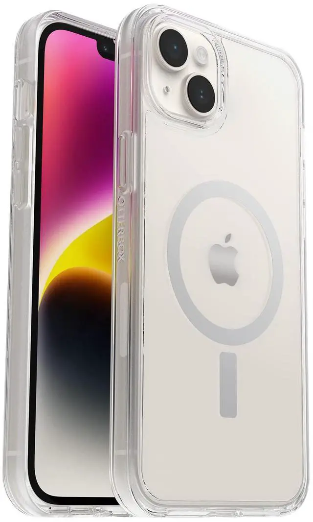 Main image of iPhone 14 Plus Symmetry Series+ Case - CLEAR , ultra-sleek, snaps to MagSafe, raised edges protect camera & screen