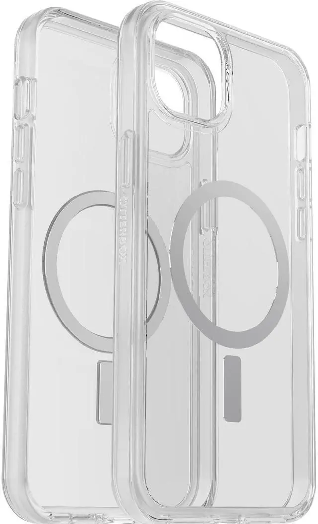 Alt view image 5 of 5 - iPhone 14 Plus Symmetry Series+ Case - CLEAR , ultra-sleek, snaps to MagSafe, raised edges protect camera & screen