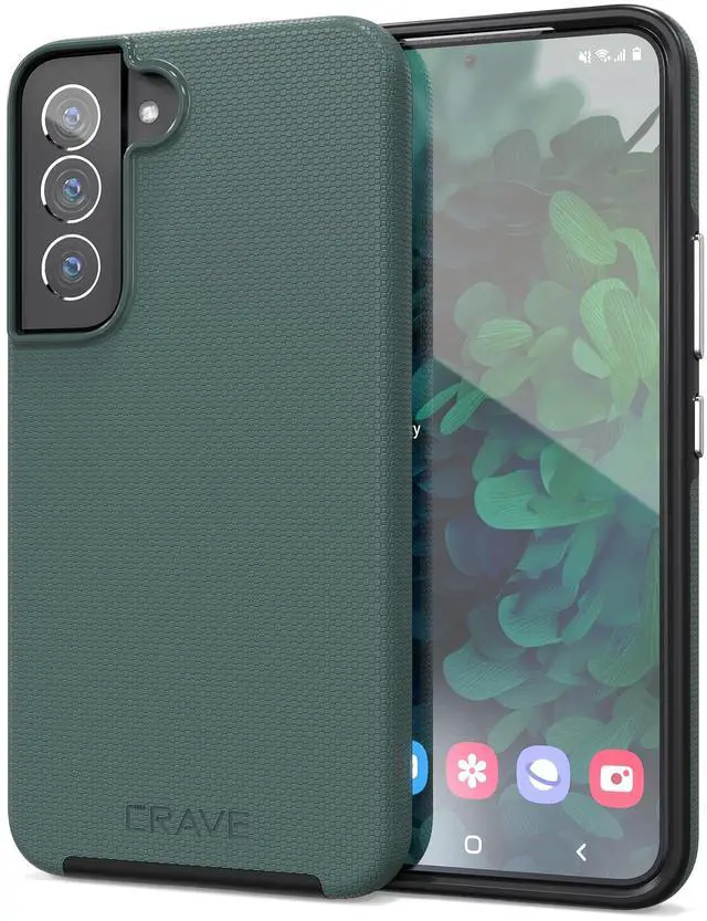 Main image of for Samsung Galaxy S22 Case, Shockproof Protection Dual Layer Case for Samsung Galaxy S22 5G (6.1 inch) - Forest Green