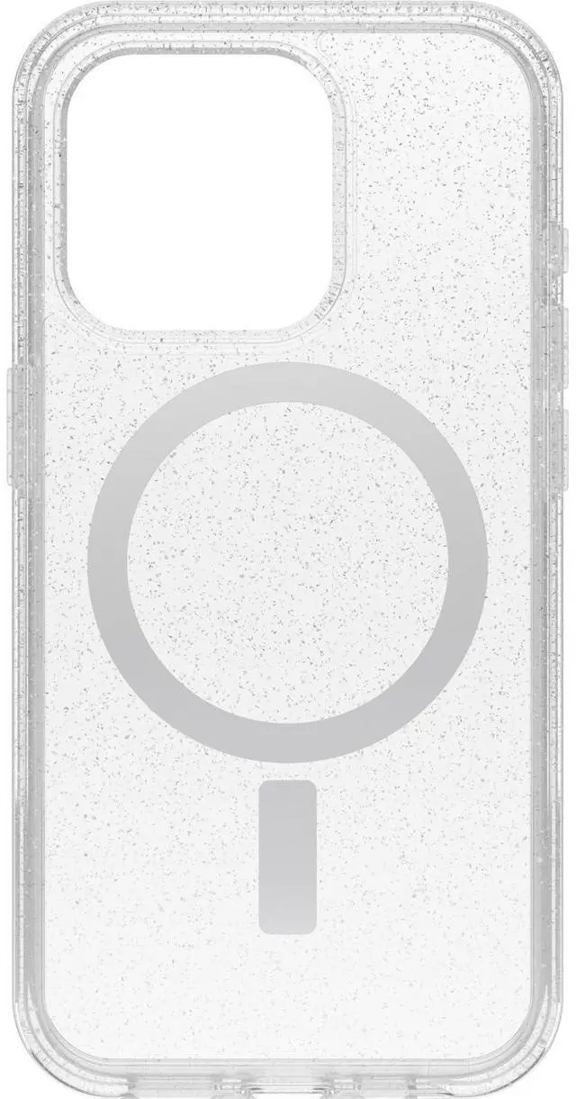 Main image of iPhone 15 Pro (Only) Symmetry Series Clear Case - Stardust (Clear/Silver), Snaps to MagSafe, Ultra-Sleek, Raised Edges Protect Camera & Screen