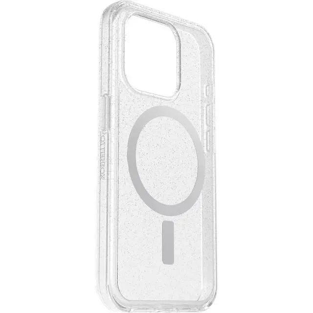 Alt view image 4 of 5 - iPhone 15 Pro (Only) Symmetry Series Clear Case - Stardust (Clear/Silver), Snaps to MagSafe, Ultra-Sleek, Raised Edges Protect Camera & Screen