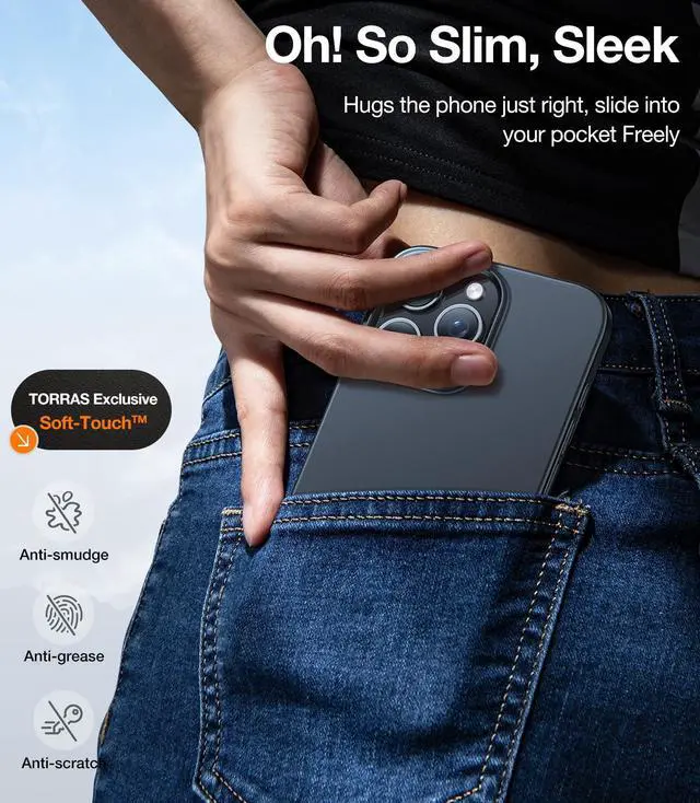 Alt view image 5 of 6 - Magnetic Slim Fit for iPhone 16 Pro Case, 6.3 inch, Ultra-Thin Case Compatible with MagSafe, Lightweight Matte Anti-Scratch Hard PC Cover Phone Case for iPhone 16 Pro OriginFit, Black