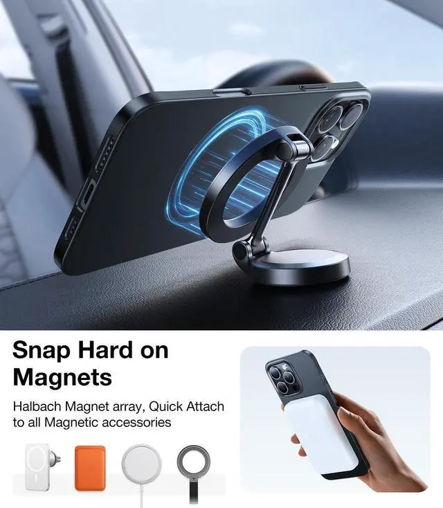Alt view image 3 of 6 - Magnetic Slim Fit for iPhone 16 Pro Case, 6.3 inch, Ultra-Thin Case Compatible with MagSafe, Lightweight Matte Anti-Scratch Hard PC Cover Phone Case for iPhone 16 Pro OriginFit, Black