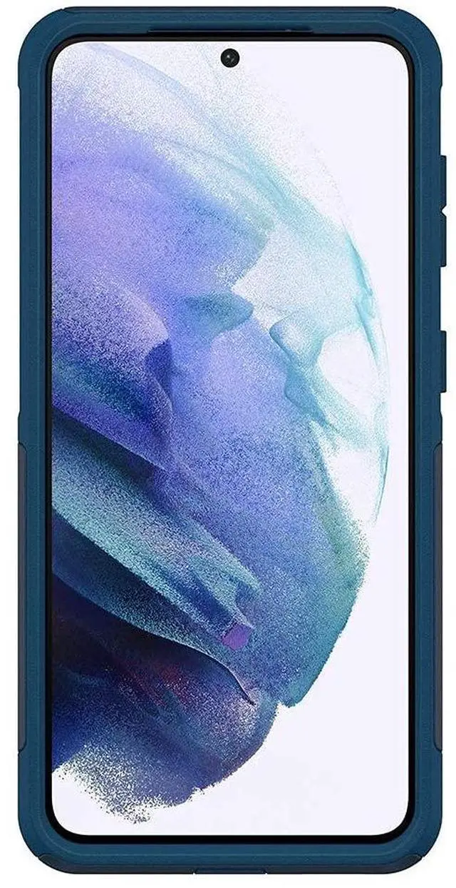 Alt view image 3 of 7 - Commuter Series Case for Galaxy S21 5G (ONLY - Does NOT FIT Plus or Ultra) - Bespoke Way (Blazer Blue/Stormy SEAS Blue)